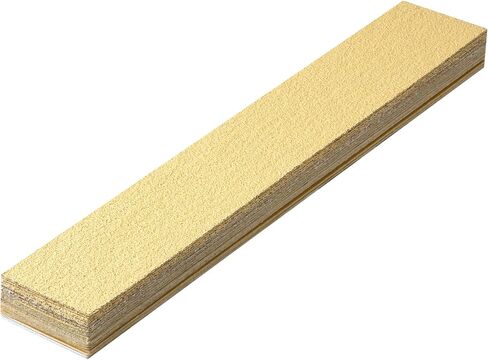 CowboyBOB 40 PCS Premium Assorted Grit Gold PSA Longboard Sandpaper Sheets 2-3/4" x 16-1/2" Self-Adhesive Stickyback Sandpaper for Automotive Woodworking Hand Sanding Block in Saudi Arabia
