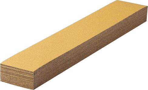 CowboyBOB 40 PCS Premium Assorted Grit Gold PSA Longboard Sandpaper Sheets 2-3/4" x 16-1/2" Self-Adhesive Stickyback Sandpaper for Automotive Woodworking Hand Sanding Block in Saudi Arabia
