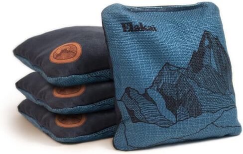 Elakai Cornhole Bags All Weather Dual Sided Slick and Stick Regulation Size and Weight Set of 4 Regulation 6 in x 6 in in Saudi Arabia