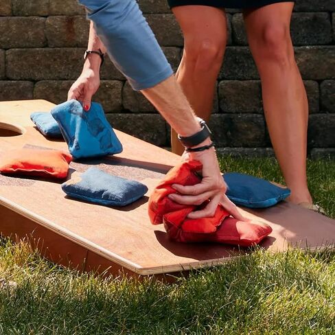 Elakai Cornhole Bags All Weather Dual Sided Slick and Stick Regulation Size and Weight Set of 4 Regulation 6 in x 6 in in Saudi Arabia