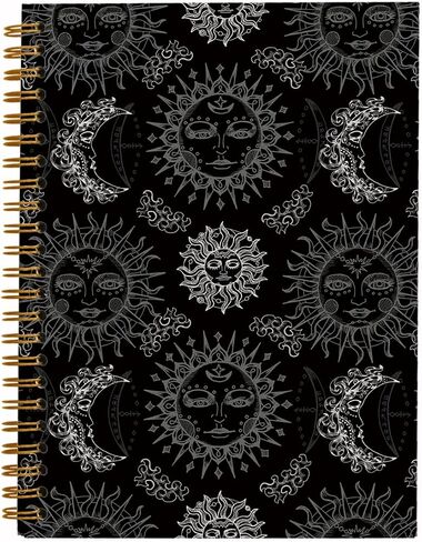 Tarot Skull Witch Notebook,Evil Eye Gothic Journal for Work Office School Student Teacher,Vintage Goth Hardcover Spiral Notebook 5.5x8.3 in Saudi Arabia