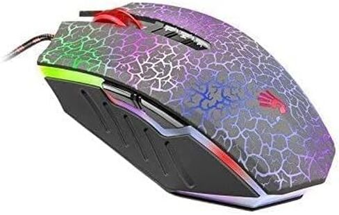 Bloody W95BR Max Extra Fire Gaming Mouse - 12,000 CPI, BC3332-A Sensor, 2000 Hz Report Rate, 4M Onboard Memory, RGB Backlit, Adjustable LOD, Precision Control, Ergonomic Design in Saudi Arabia