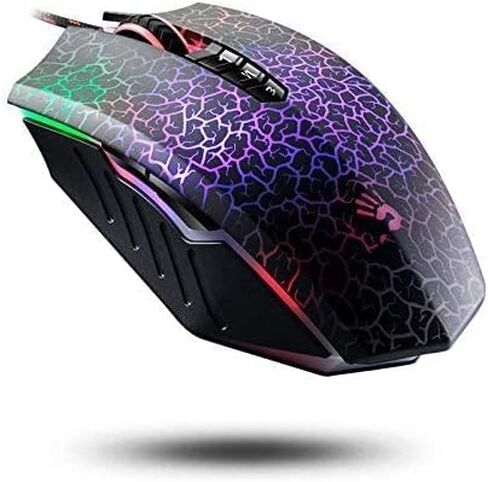 Bloody W95BR Max Extra Fire Gaming Mouse - 12,000 CPI, BC3332-A Sensor, 2000 Hz Report Rate, 4M Onboard Memory, RGB Backlit, Adjustable LOD, Precision Control, Ergonomic Design in Saudi Arabia