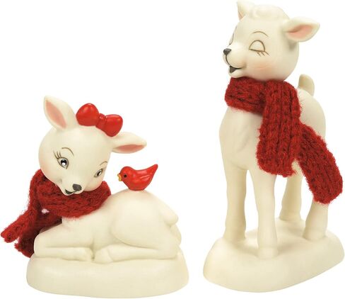 Department 56 Snowbabies Christmas Memories Oh Deer Collectible Animals Figurine Set, 3.15 Inch, Multicolor in Saudi Arabia