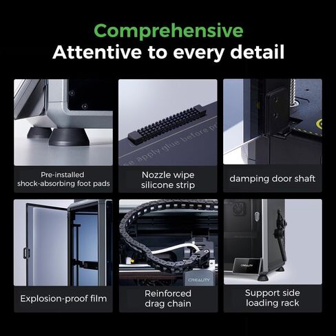 Creality K1C 3D Printers, Upgraded K1 3D Printing Machine with AI Camera, 600mm/s Fast Speed, 0.1mm Smooth Detail, Auto Leveling, Self-Test with One Tap, Printing Size 8.66x8.66x9.84 inch (K1C) in Saudi Arabia