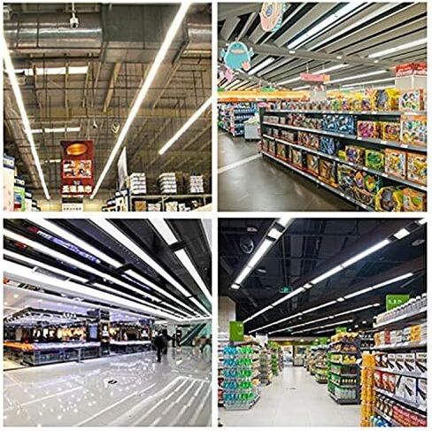(10 عبوات)، لمبات LED 8 أقدام، 120 وات 19000 لومن 6000 كلفن أبيض بارد، فائق السطوع، مصابيح أنبوبية T8 T10 T12 LED، مصباح أنبوبي LED على شكل حرف V 8FT 270 زاوية، مصابيح LED أحادية الدبوس FA8، غطاء شفاف in Saudi Arabia