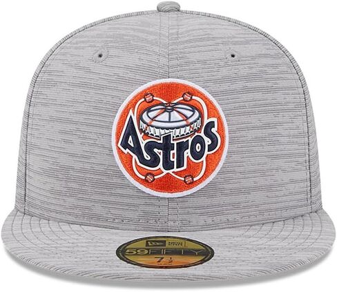 قبعة New Era Houston Astros 59FIFTY 2023 Clubhouse مناسبة، قبعة (الولايات المتحدة، رقمية، 7 1/8، رمادي) in Saudi Arabia