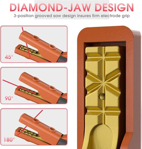 YESWELDER Welding Electrode Holder pure copper Brass Materials 300AMP, for SMAW (MMA) Stick Electrode Welding in Kuwait