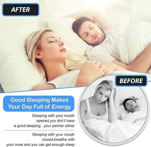 Anti Snoring Chin Strap, 2 Pack,Adjustable Snore Stopper,, Blue in Saudi Arabia