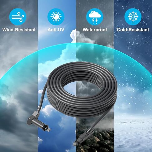كابل Starlink Gen 3 القياسي، بديل Starlink مستطيل الأقمار الصناعية Gen 3 Standard V3 Starlink Mini Cable Extension Starlink Accessories (32.8FT/10M) in Saudi Arabia