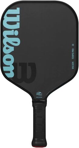 WILSON Tempo Series 16mm Pickleball Paddles - Grip Size 2-4 1/4", Black/Blue in Saudi Arabia