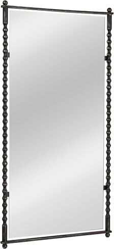 Creative Co-Op Cast Metal Framed Tall Wall Mirror, Black in Saudi Arabia