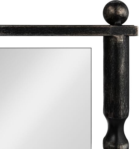 Creative Co-Op Cast Metal Framed Tall Wall Mirror, Black in Saudi Arabia