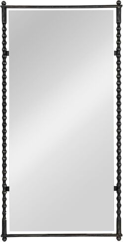 Creative Co-Op Cast Metal Framed Tall Wall Mirror, Black in Saudi Arabia