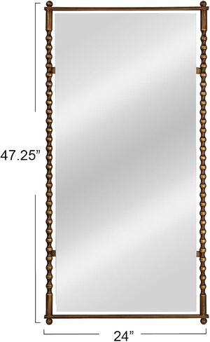 Creative Co-Op Cast Metal Framed Tall Wall Mirror, Black in Saudi Arabia