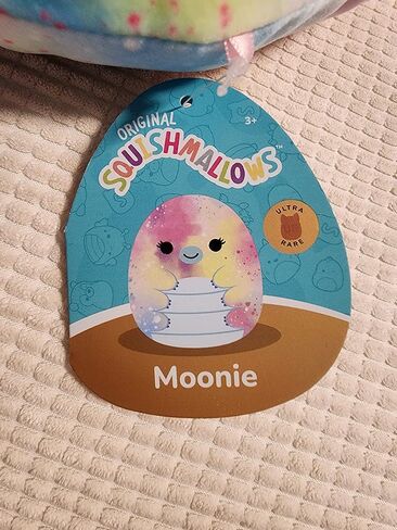 Squishmallows by Kellytoys, Ultra Soft, Pillow pals. Spring and Disney Squads (Moonie The Waterbear, Ultra Rare, Gold tag (7.5 in)) in Saudi Arabia