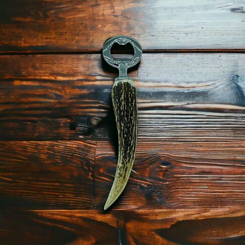 Handcrafted Deer Antler Bottle Opener - Unique & Rustic Bar Accessory for Beer Enthusiasts and Nature Lovers in Kuwait