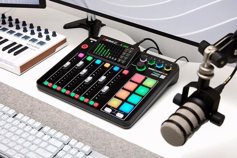 حل الإنتاج RØDE RØDECaster Pro II الكل في واحد للبث الصوتي والبث المباشر وإنتاج الموسيقى وإنشاء المحتوى (أبيض) in Kuwait
