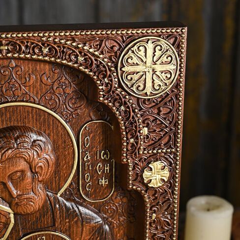 bgcarpenter Holy Family Wall Decor Handmade Wooden Nativity of Jesus Wall Plaque Religious Art Sculpture for Home Decor Christmas Gift - 20 Inch in Saudi Arabia