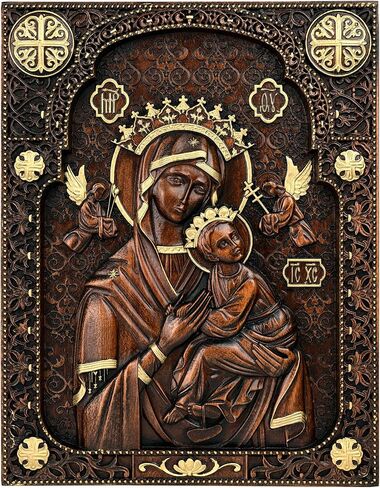 bgcarpenter Holy Family Wall Decor Handmade Wooden Nativity of Jesus Wall Plaque Religious Art Sculpture for Home Decor Christmas Gift - 20 Inch in Saudi Arabia