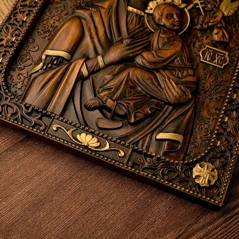 bgcarpenter Holy Family Wall Decor Handmade Wooden Nativity of Jesus Wall Plaque Religious Art Sculpture for Home Decor Christmas Gift - 20 Inch in Saudi Arabia