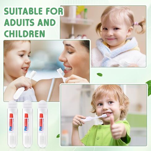 50 مجموعة من فرش الأسنان المخصصة للسفر، فرشاة أسنان قابلة للطي ملفوفة بشكل فردي، فرشاة أسنان ومعجون أسنان مع علبة فرشاة أسنان، شعر ناعم من فحم الخيزران للبالغين، التنزه سيرًا على الأقدام والتخييم في الأعمال in Kuwait