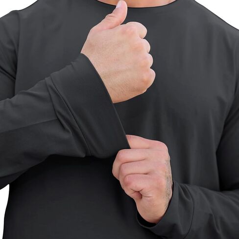 Muscle Killer Men's Gym Workout Long Sleeve T Shirt Dry Fit Moisture Wicking Active Shirts Running Fitness Tee in Kuwait