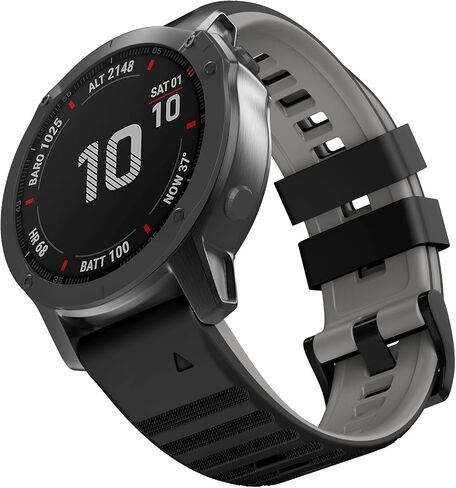 Compatible with Garmin Fenix 6/6 Pro Band 22MM Easy-fit Soft Silicone Watch Bands Replacement for Fenix 5 Plus/Fenix 5 /Forerunner 935/Forerunner 945/Approach s60/ Quatix 5 Smartwatches in Saudi Arabia