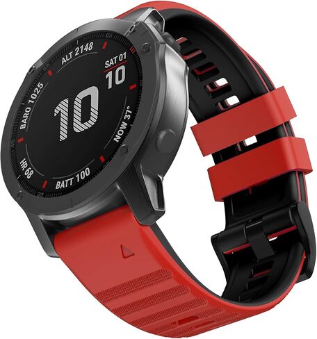 Compatible with Garmin Fenix 6/6 Pro Band 22MM Easy-fit Soft Silicone Watch Bands Replacement for Fenix 5 Plus/Fenix 5 /Forerunner 935/Forerunner 945/Approach s60/ Quatix 5 Smartwatches in Saudi Arabia