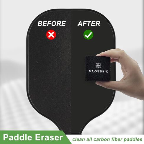 2-Pack Carbon Fiber Pickleball Paddle Eraser Cleaner, Natural Rubber Pickleball Paddle Cleaner Eraser for Carbon Paddles, Pickleball Gift to Remove Pickleball Paddle Ball Residue/Dirt/Scratch in Saudi Arabia