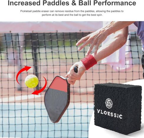 2-Pack Carbon Fiber Pickleball Paddle Eraser Cleaner, Natural Rubber Pickleball Paddle Cleaner Eraser for Carbon Paddles, Pickleball Gift to Remove Pickleball Paddle Ball Residue/Dirt/Scratch in Saudi Arabia