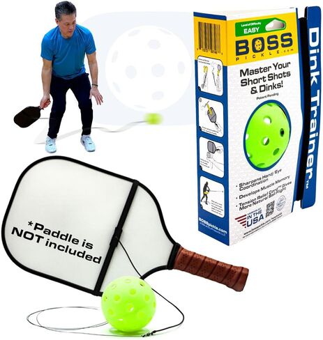 DROPTRAINER Match Buddy Pickleball Trainer: Fun Pickleball Gifts for All Ages, Includes Pickleball Balls and Handy Cord Reel & Bag, Patent-Pending Cord Mimics Natural Ball Flight in Saudi Arabia