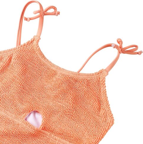 LIZENS Girls' One-piece Swimwear Adjustable 4-16 Hollow Cut Out Swimsuit Spaghetti Strap beach bathing suit for kids in Saudi Arabia