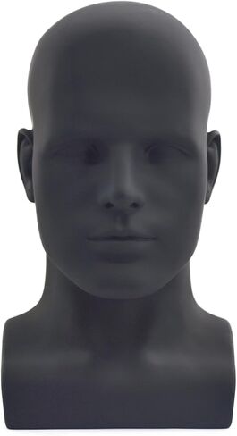 Male Mannequin Head Professional Manikin Head for Display Wigs Hats Headphone Mask Sunglasses Jewelry and Scravat Display Stand (90SG) in Saudi Arabia