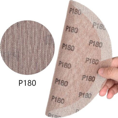 9 Inch Sanding Discs Mesh Abrasive Dust Free Anti Clogging Net Sandpaper Sheet 10 Pieces 180 Grit Hook and Loop Sanding Pads for Woodworking, Drywall Sanding, Car Polishing in Saudi Arabia