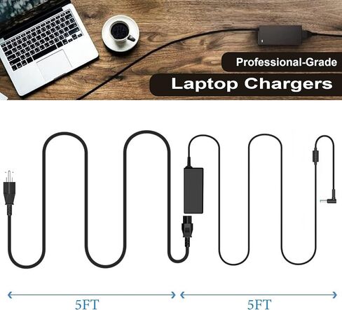 شاحن كمبيوتر محمول جديد نحيف 65 وات لجهاز HP envy x360، spectre x360 13-4193nr 15t-ap000 15-ap001nx، ProBook X360 11 450 650 640 G1 G2 G3 G4 G5 G6 G7، EliteBook Stream Pavilion X360 Blue Tip سلك إمداد الطاقة in Kuwait