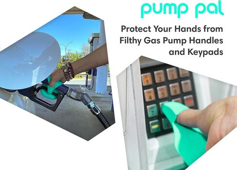 PumpPal Reusable Fueling Glove | Protect Hands from Filthy Gas Pump Handles and Keypads | Easy Install, Attaches with Magnets Inside Your Gas Tank | Universal Size, One Hand Easy Slip-On | (Black)) in Saudi Arabia