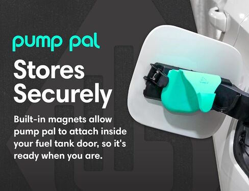 PumpPal Reusable Fueling Glove | Protect Hands from Filthy Gas Pump Handles and Keypads | Easy Install, Attaches with Magnets Inside Your Gas Tank | Universal Size, One Hand Easy Slip-On | (Black)) in Saudi Arabia