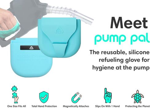PumpPal Reusable Fueling Glove | Protect Hands from Filthy Gas Pump Handles and Keypads | Easy Install, Attaches with Magnets Inside Your Gas Tank | Universal Size, One Hand Easy Slip-On | (Black)) in Saudi Arabia