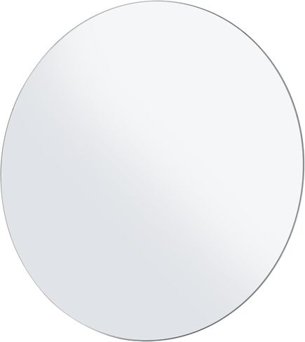 مرآة حمام مستديرة بدون إطار من أنتوك، مرآة دائرية مقاس 24 بوصة للحمام، مرايا الغرور بدون إطار لغرفة النوم، المدخل، غرفة المعيشة in Kuwait