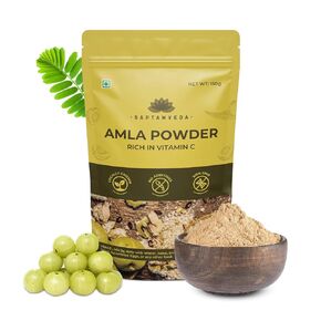 SAPTAMVEDA Amla Indian Gooseberry Powder (150Gm)/ 5.29 Ounce