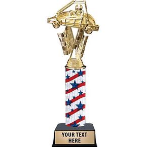 Racing Car Race Award Trophy - 11 Inch Customized Race Car Trophies Prime