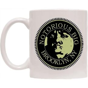 Pyramid America - Notorious BIG - Brooklyn Seal 11 oz. Mug - Unique Ceramic Cup for Coffee, Cocoa & Tea Drinkers - Chip Resistant & Printed Both Sides