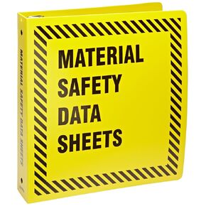 Brady BR753Y Prinzing 1.5 inch Yellow MSDS Binder (1 Each)