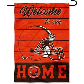 WinCraft Cleveland Browns Welcome Home Decorative Garden Flag Double Sided Banner