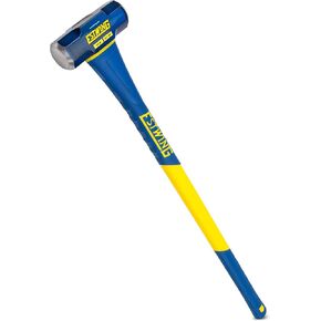 Estwing 12-Pound Hard Face Sledge Hammer for Demolition/Stake Driving, 50-55 HRC, 36-Inch Fiberglass Handle, Overstrike Protection, Textured Grip