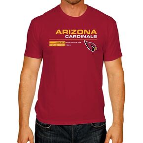 Team Fan Apparel Adult NFL Speed Stat Sheet T-Shirt - 100% Cotton - Tagless - Officially Licensed - Show Your Team Colors!