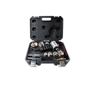 Southwire MP-XD Max Punch; Knockout Tool Used With Cordless Drill; Virtually Universal; Heavy Duty Cutting; Quick Accurate Knockouts; Thread-In/Thread-Out Removable Drawstuds; Torque Rated ; Black - MPXD-SD