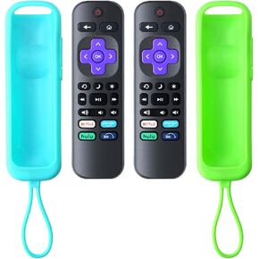 Replaced Remote Control Only for Roku Box, Compatible with Roku 1/2/3/4 (HD, LT, XS, XD), for Roku Express, for Roku Premiere with Soft Case (NOT for Roku Stick and Roku TV)(Pack of 2) in Kuwait