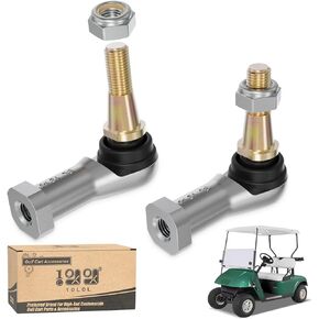10L0L 2 Pack Golf Cart Tie Rod Ends Ball Joint Accessories Right and Left On Steering Gear Fits for 2001-Up 36V EZGO TXT Electric & Gas, OEM Part #70902-G01 70902-G02 (Driver & Passenger Side)